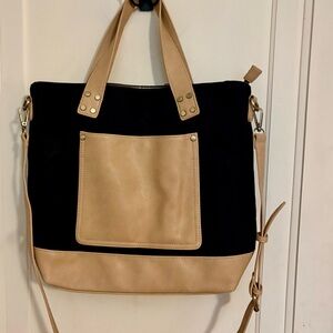 Stylish Black and Tan Women's Tote Bag